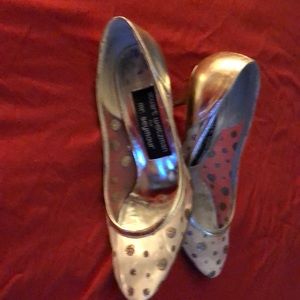 Gold Stuart Weitzman heels